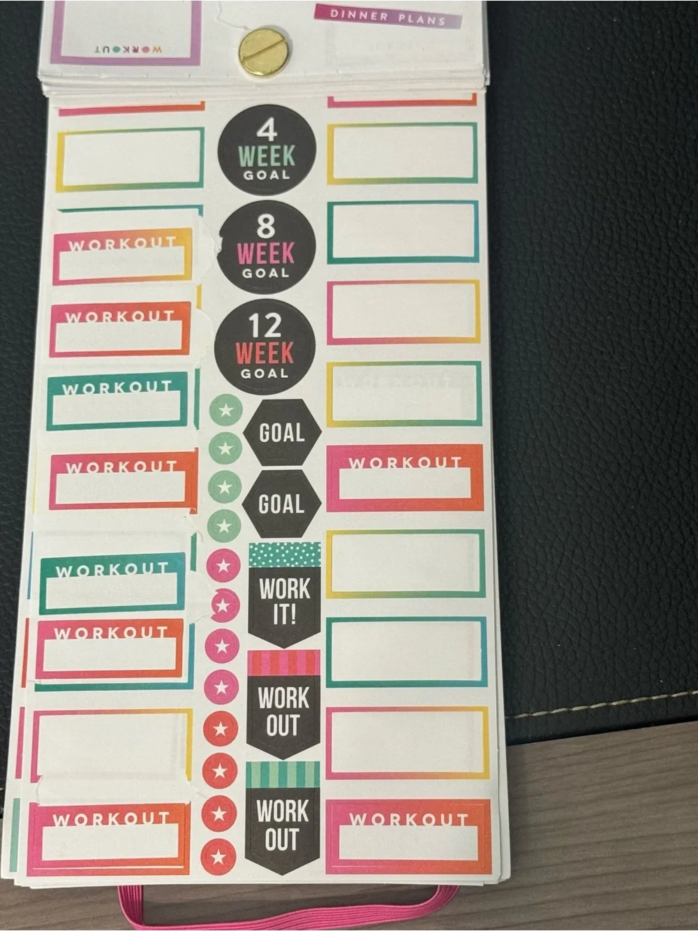 The Happy Planner Fitness / Workout Sticker Book - make your own